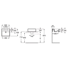 Bacha de lavatorio Roca diverta blanca Z327115000