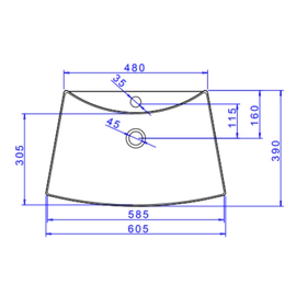 Bacha Deca Classic rectangular 1 ag bco 60.5X39X70 L.127.17
