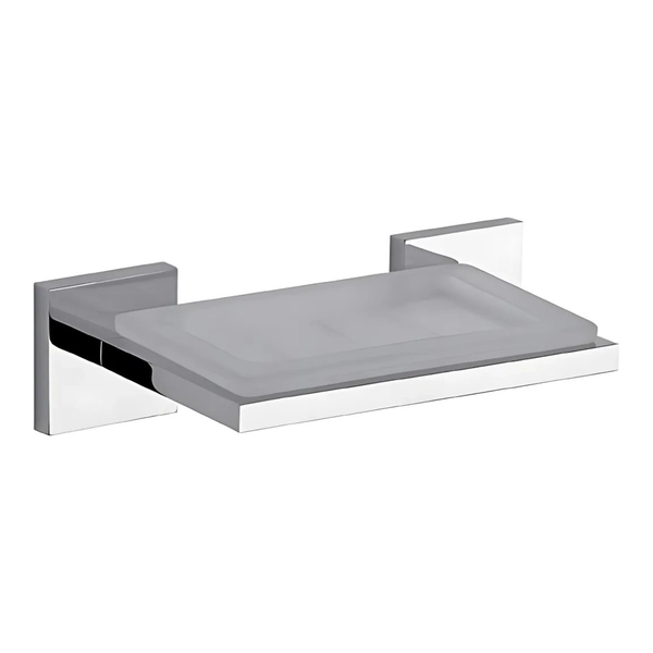 Jabonera FV dominic de vidrio cromo 0168R/8V-CR