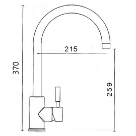 Grifería de cocina Ultragrif bono monocomando gold UGM203G02