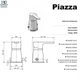 Grifería Bidet Monoc. c/transf Piazza Emblem 10004