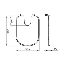 Tapa de bidet Ferrum bari BAR-TP-002-BL