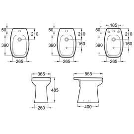 Bidet monaco confot 1 agujero blanco Roca