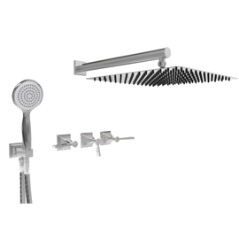 Griferia de ducha Hidromet New Castle 2V c/transf y duchador Lever 51053CRCR