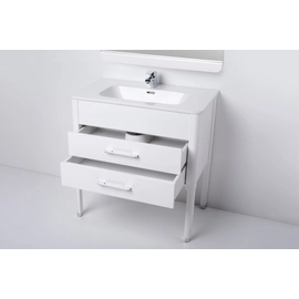 Mueble Campi Curve 100 blanco c/mesada de loza 3ag