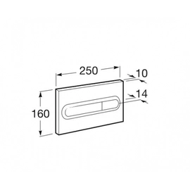Tapa Tecla Roca Slendra Placa de Acc Dual Bco