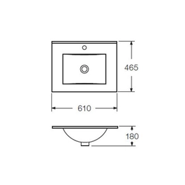 Mesada Ferrum Cadria 60 Cm 3 Ag LX63F CDR-MS-004-BL