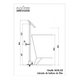 Griferia de ducha de Piso Andez Giraffe cvr 525.22