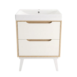 Mueble Vanitory Ravello Olmo 60 Cm Con Mesada 3AG LR060