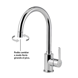 Griferia monocomando cocina Peirano Move cromo 20-146