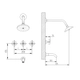 Griferia de ducha Robinet Belfast c/t neg mte 66012027