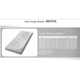 Bañera Versailles Revita 70 solo casco 170x70 bco