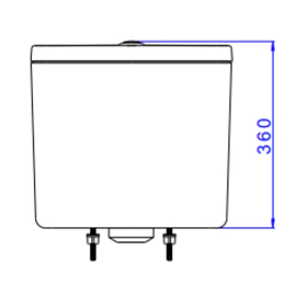 Deposito Deca Vogue Plus de apoyo dual bco CD.01F.17