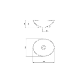Bachas Baño Peirano Ovalada BCH07 Blanca