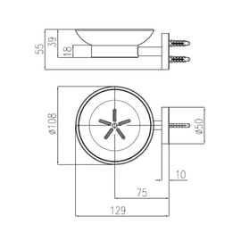 Accesorio Para Baño Jabonera Vasser Cyrano