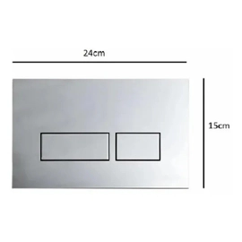 Tecla doble rectang Ferrum CR VTA51-01