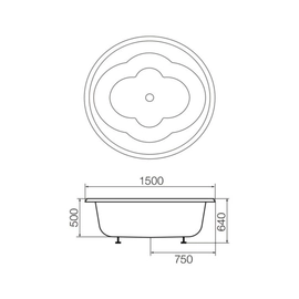 Hidromasaje Ferrum rhonda base motor derecho 9 jets H-RHO-15-09-B-D