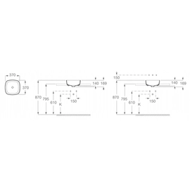 Roca Inspira Soft Lavatorio Fineceramic@ 370x370 Bco.