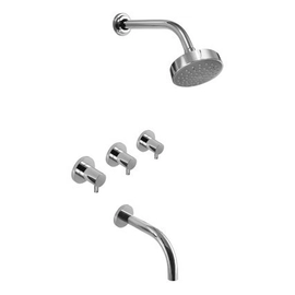 Griferia baño Hidromet Bañera C/Transf. Mini Lever Cromo
