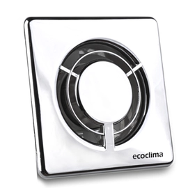 Extractor para baño cuadrado pequeño 10° cromo ECOCLIMA 506