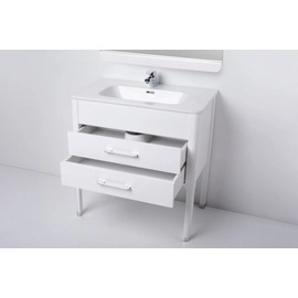 Mueble Curve Campi 80 cm Blanco con Mesada 1AG CU80C/LM