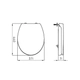 Tapa inodoro Ferrum atuel confort soft close blanco ATU-TP-007-BL