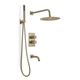 Griferia Peirano ducha monoc c/transf y duchador fabric gold 80-200G