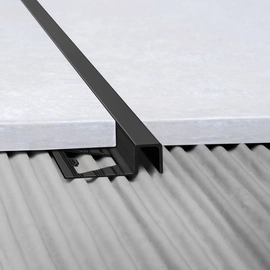 Guardacanto Atrim Quadra aluminio 12x10mm 2,5 mts Grafito 3431