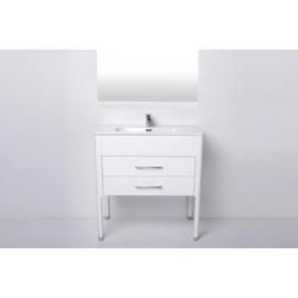 Mueble Curve Campi 80 cm Blanco con Mesada 1AG CU80C/LM