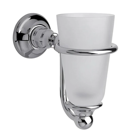 Porta cepillos FV vermont cromo con vaso 0169/83-CR