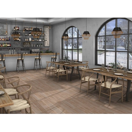 Porcelanato Ilva 15x90 Legni Identica Teka 1°cal