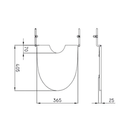 Tapa de bidet Ferrum marina 1 Ag negro MAR-TP-002-NE