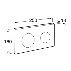 Placa Roca one pl 10 descarga dual mate