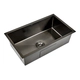 Bacha emb cocina c/accesorios Peirano 750x450x220 Gun Brushed BAI01N(B)