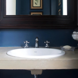 Bacha de lavatorio Ferrum armonica imola blanca ARM-BH-130-BL