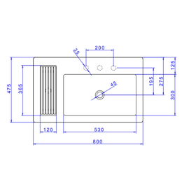 Bacha Deca Clasic sobremesada bca L.1044.17 (3 AG)