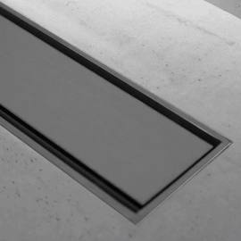 Desagüe Ideal 30 cm lineal encastrable base ABS rejilla plena 12120