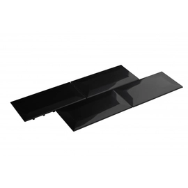 Malla Indra Acero Inox  38X15.5 SUBWAY BISEL NEGRA BRILLANTE