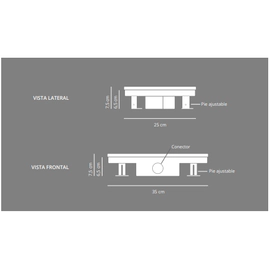 Desague Atrim Triangular Inca Acero Inox DT250T01