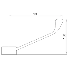 Manija FV repuestos para quirofano 0281.14.0-D-CR