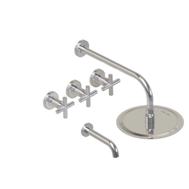 Griferia de ducha Hidromet Sun c/transf cromo 4503