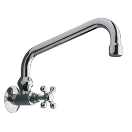 Grifería FV una llave de pared pico movil 0421-CR