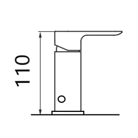 Griferia de bidet Ultragrif Monoc Flynn gold c/transf UGM1033G01