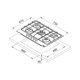 Anafe smart 5 hornallas Spar FHSM 755 4G DC XS 6554-394