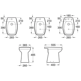 Bidet Roca monaco confort 3AG blanco