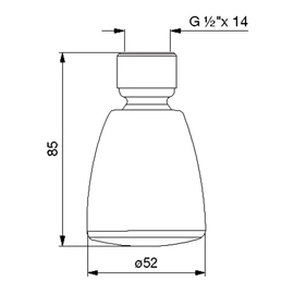 Ducha FV fiija articulada completa 126-B-CR