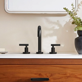 Griferia Lavatorio De Apoyo Nivus Black 11406NEGR Hidromet