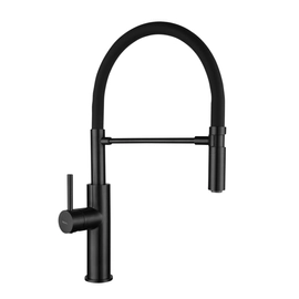 Grifería de cocina Peirano hoop monocomando black 20-202N