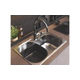 Accesorio de bacha Johnson Luxor c/aro de acero PIACLUN negro