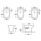 Bidet monobloque dama senso blanco Roca